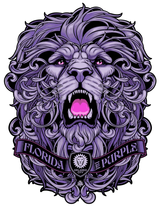 Lion Purple